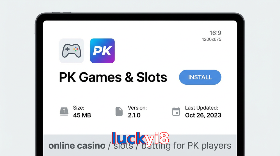 Game list for Luckyi8 gameapk section